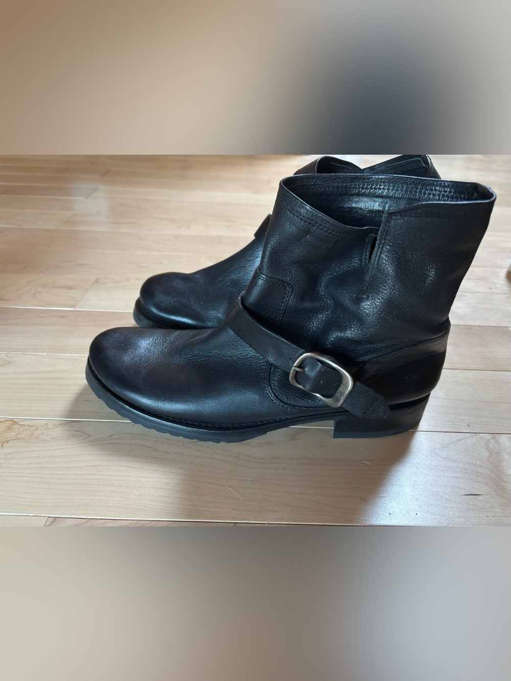 Frye Women’s Black Leather Ankle Boots